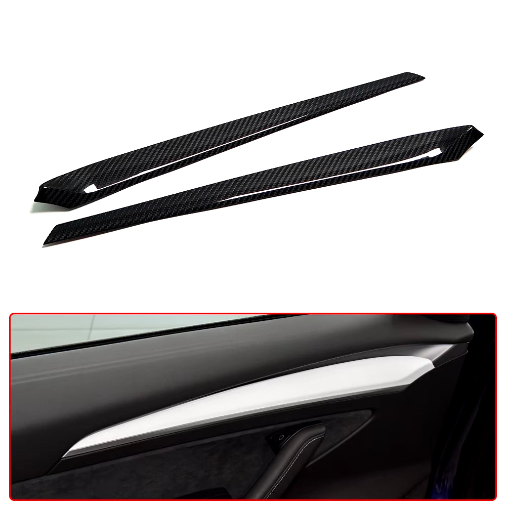 Glossy / Matte Real Carbon Fiber for Tesla Model 3 2017-2021 Model Y Car Accessories Interior Steering Wheel Button Cover Trim