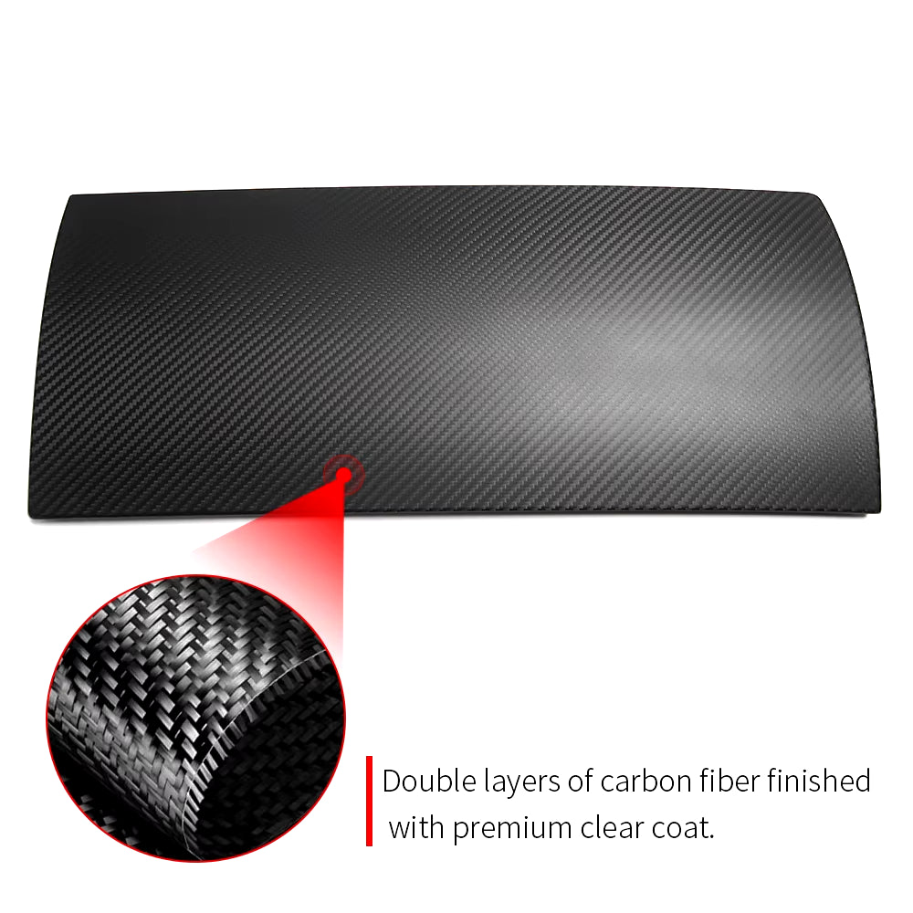 Glossy / Matte Real Carbon Fiber for Tesla Model 3 2017-2021 Model Y Car Accessories Interior Steering Wheel Button Cover Trim